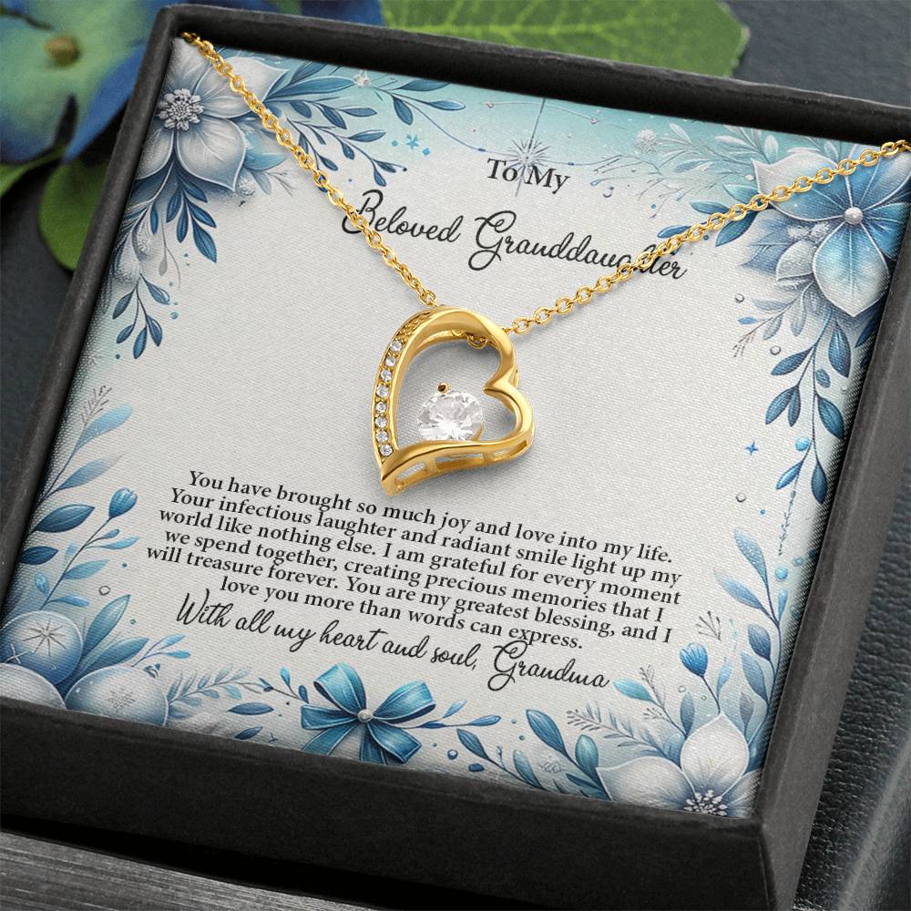 4050a Forever Love Necklace, Gift to my Granddaughter with Beautiful Message Card