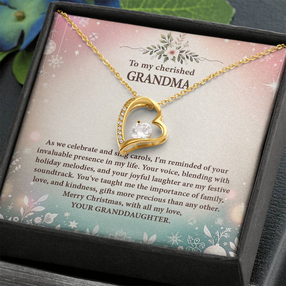 4057d Forever Love Necklace, Gift to my Grandma with Beautiful Message Card