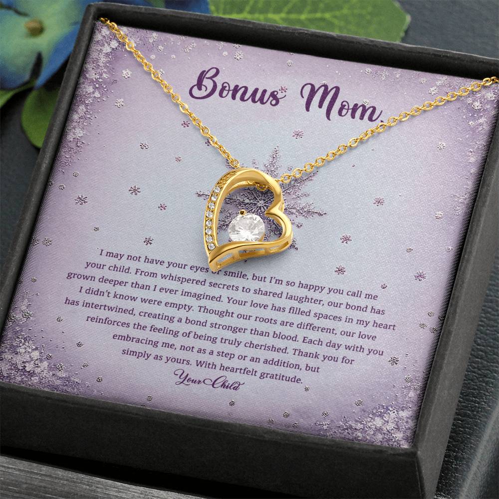 95314 a Forever Love Necklace, Gift to my Stepmom with Beautiful Message Card