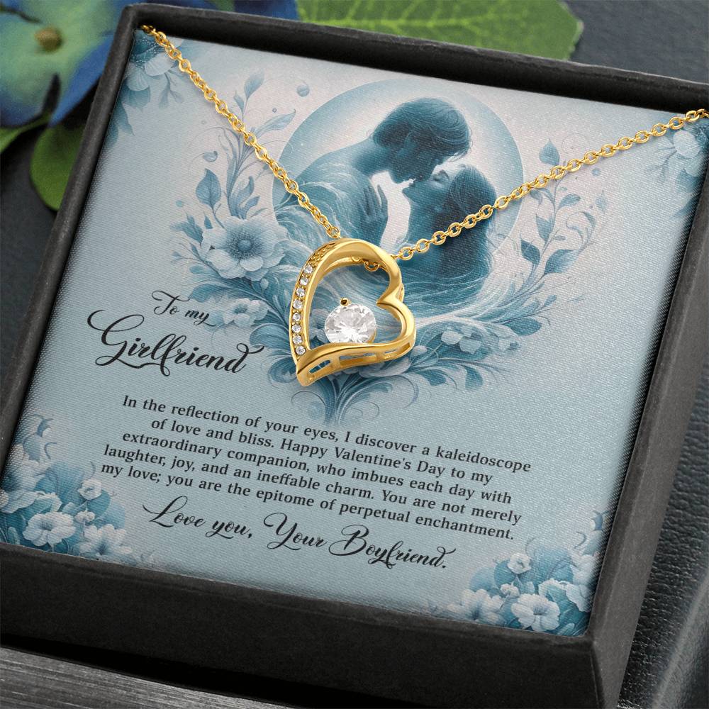 Valentine-st29c Forever Love Necklace, Gift to my Girlfriend with Beautiful Message Card