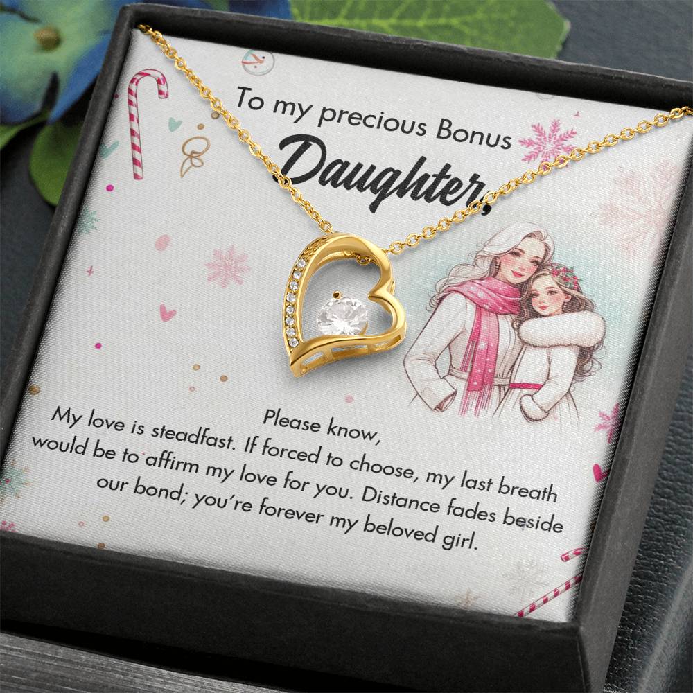 95127-a Forever Love Necklace, Gift to my Daughter with Beautiful Message Card