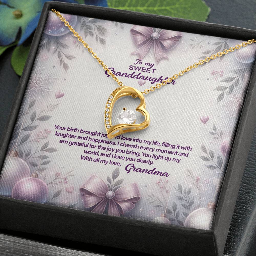 4053a Forever Love Necklace, Gift to my Granddaughter with Beautiful Message Card