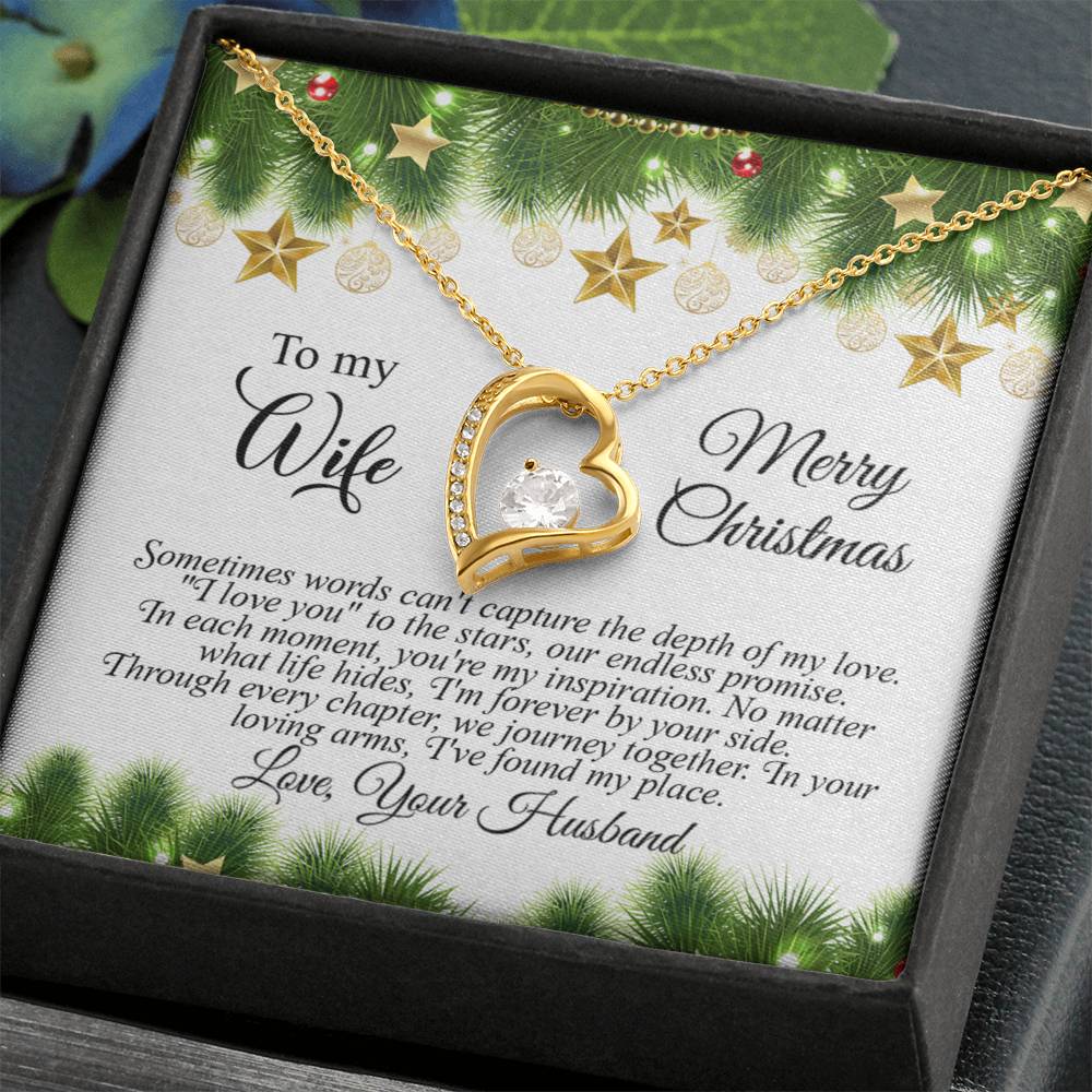 4004c Forever Love Necklace, Gift to my Wife with beautiful Message Card