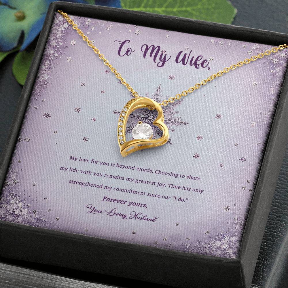 95314 d Forever Love Necklace, Gift to my Wife with beautiful Message Card