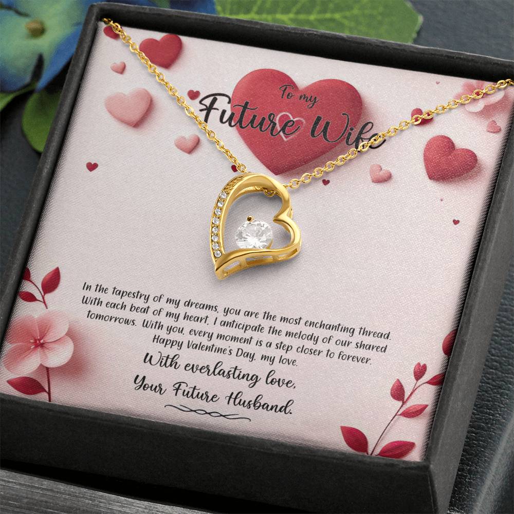 Valentine-st6d Forever Love Necklace, Gift to my Future Wife with Beautiful Message Card